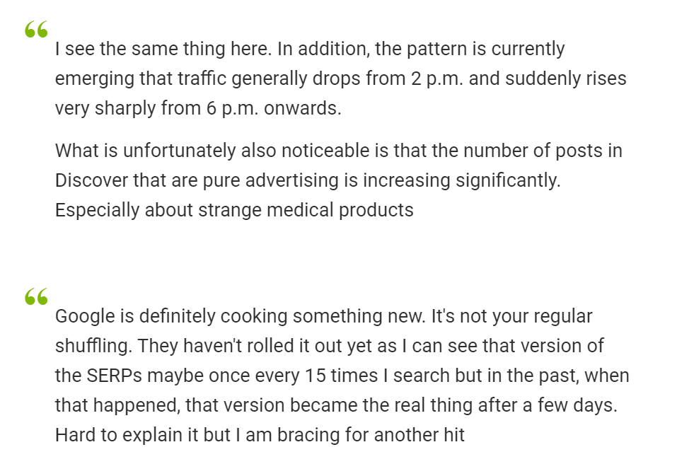 march core google update comments 4