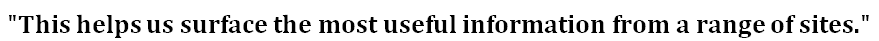 Google statement on content