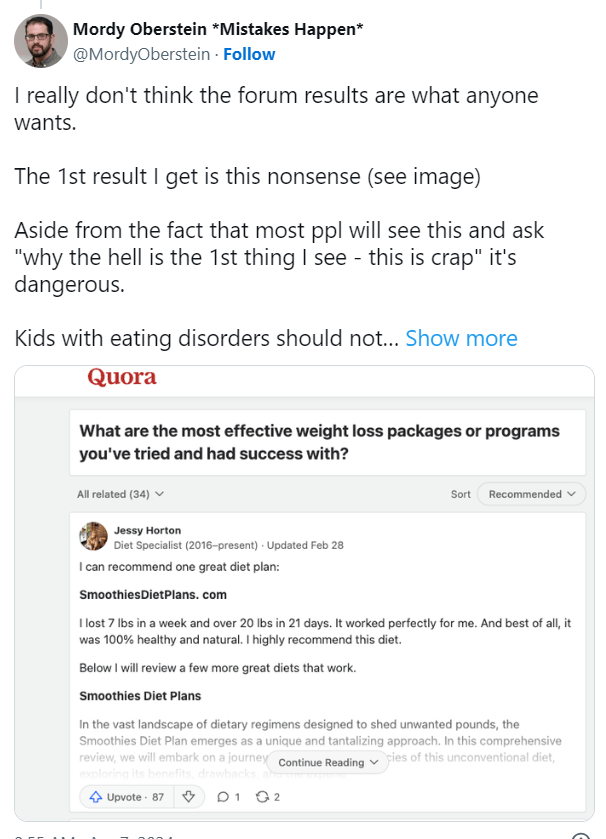 Potentially Harmful Search Results concern 10