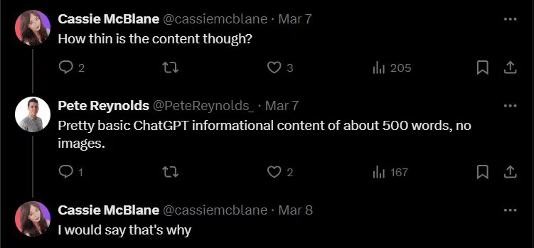 cassie pete conversation