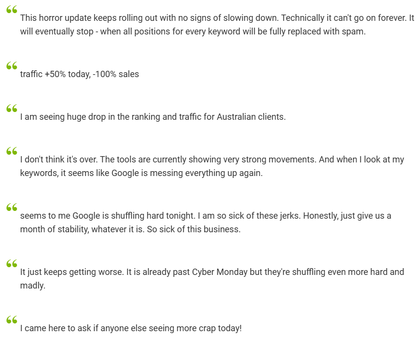 dec 5 update chatter